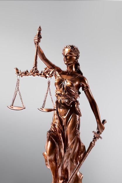 Still life with the scales of justice