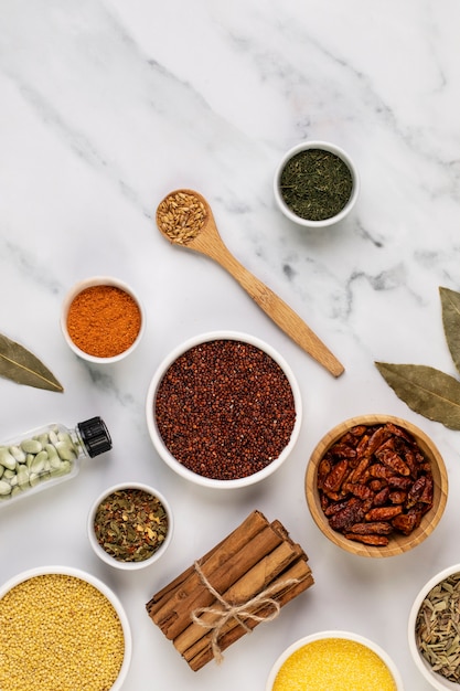 Still life with various spices