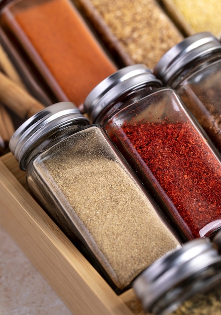 Free photo still life with various spices