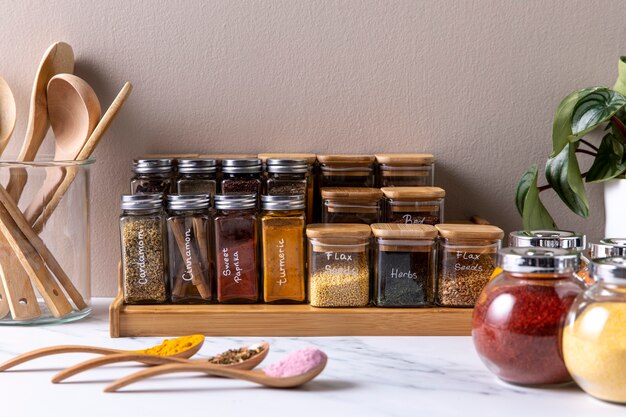 Still life with various spices