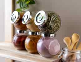 Free photo still life with various spices