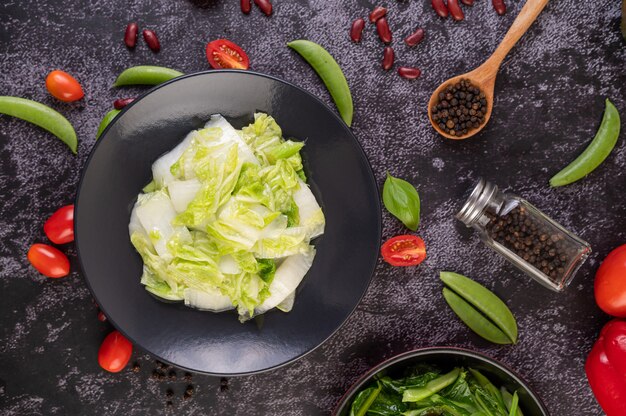 Stir Fried Chinese Cabbage with Oyster Sauce.