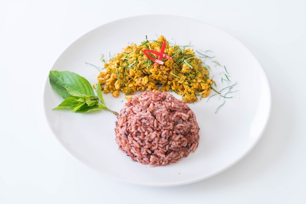 Stir Fried Minced Pork with Hot Yellow Curry