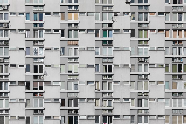 Free Photo stock photo of facade of modern residential or hotel building