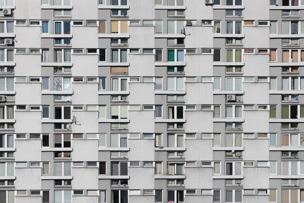 Stock photo of facade of modern residential or hotel building