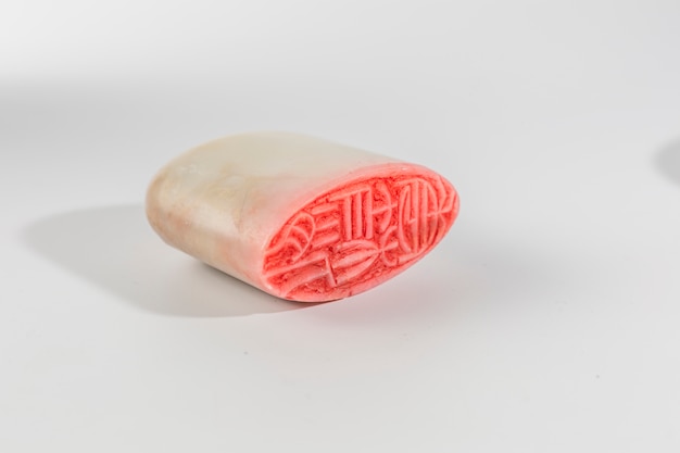 Каменный китайский знак красный кристалл печать