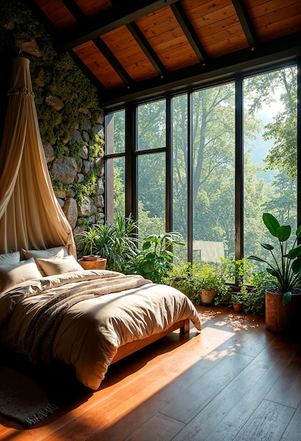 Stone natural room interior design