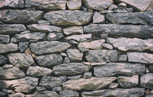 石の壁のテクスチャや背景 - ヴィンテージフィルター