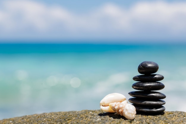 stones on the beach