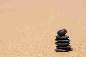 Free photo stones on the beach