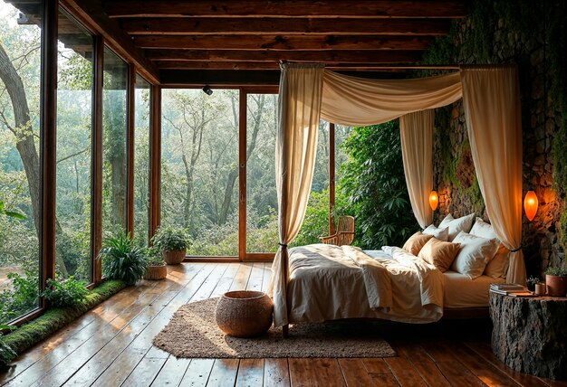 Stones natural room interior design