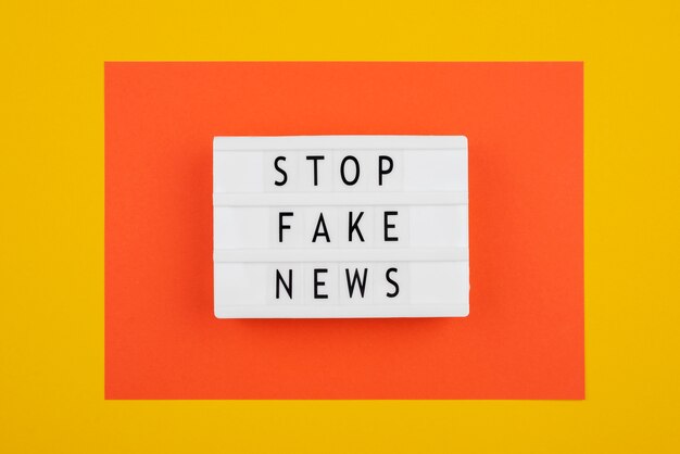 Stop misinformation concept