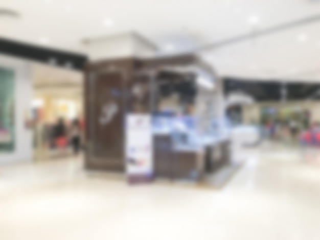 Free photo store in mid-blurred corridor