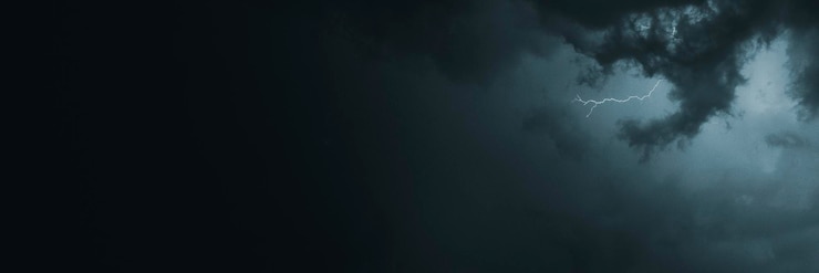 Free Photo stormy night sky in the countryside social banner