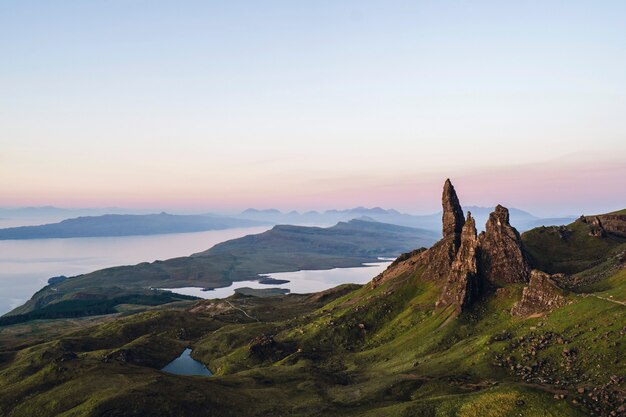 The Storr on the Trotternish peninsula of the Isle of Skye, Scotland