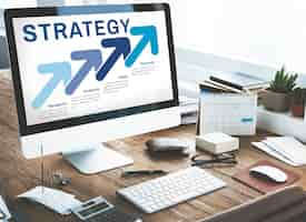 Foto gratuita strategia business planning analisi concept