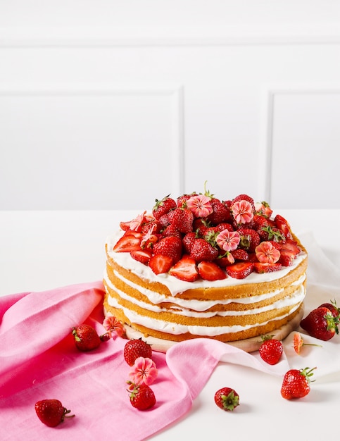 Strawberry cake