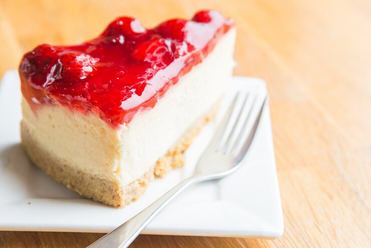 無料Photo イチゴチーズケーキ