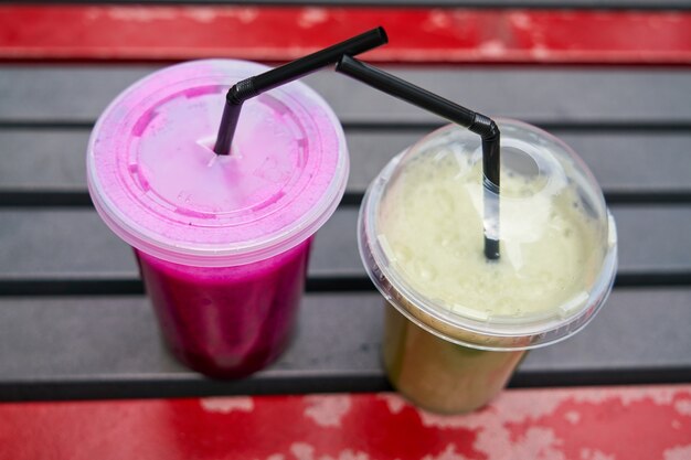 Strawberry and chocolate smoothie