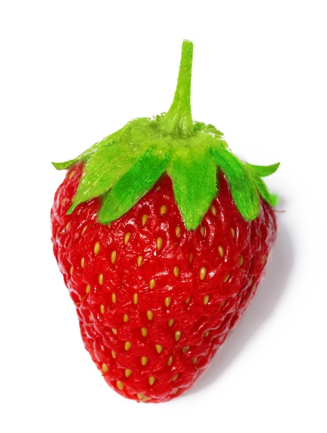 Strawberry isolated on white background close up