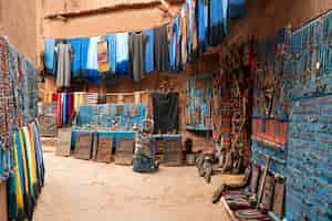 Free photo street of ait ben haddou village