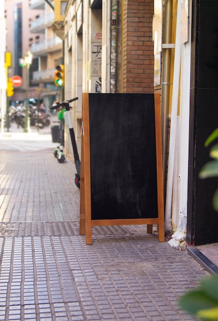 Street chalkboard