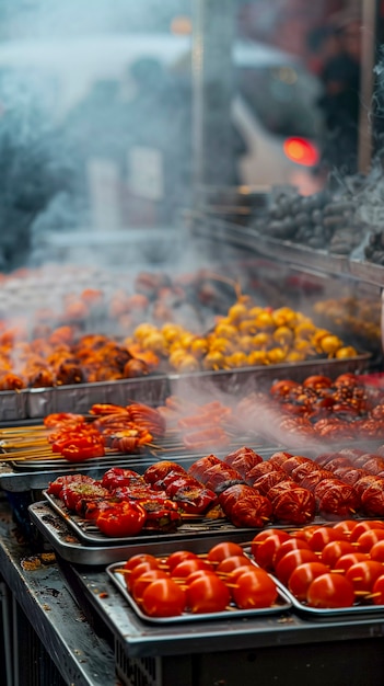 Free photo street food still life