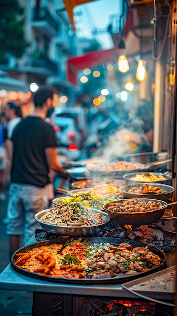 Free photo street food still life