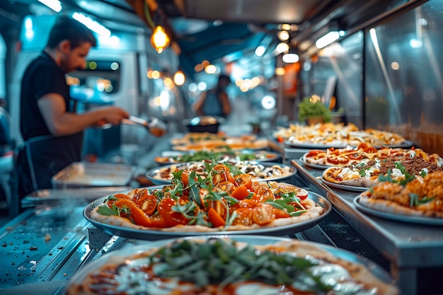 Free photo street food still life