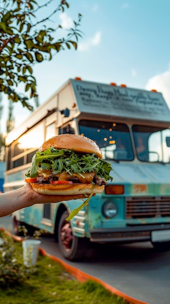 Free photo street food still life