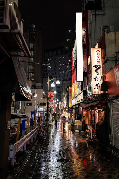 Street of japan urban landscape