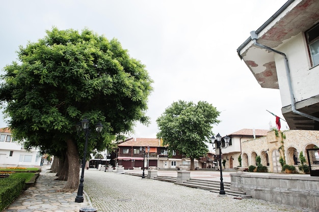 Street in the old town of Nesebar Bulgaria