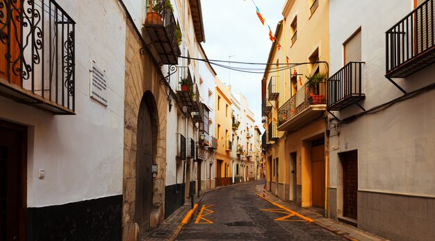 street of spanish town.  Sagunto