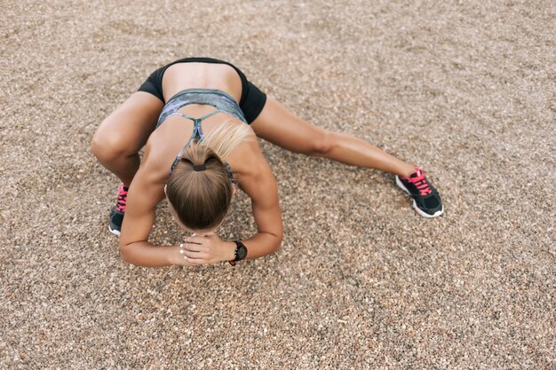 Street stretching workout