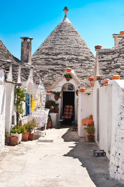 Street with pumpkins