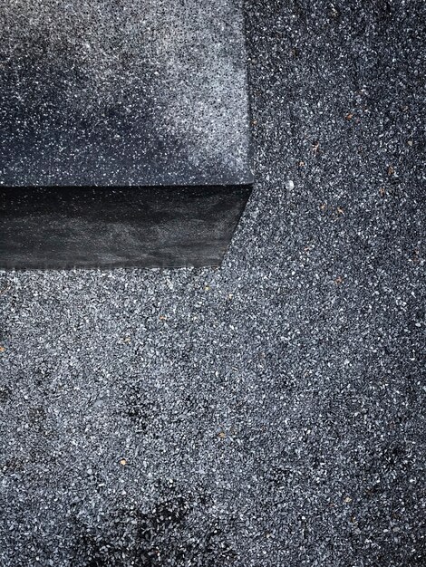 Street with tiny stones aerial view