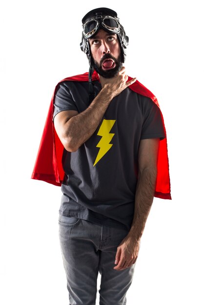 stressed gesture people power cape