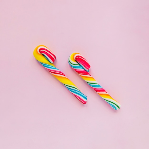 Striped candy canes