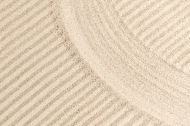 Striped zen sand background in mindfulness concept