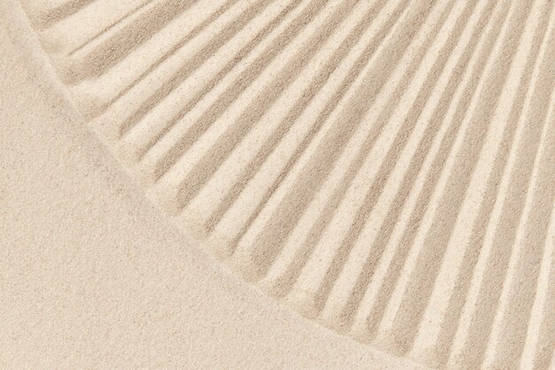 Striped zen sand background in mindfulness concept