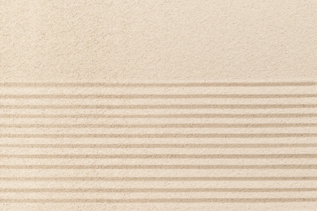 Free photo striped zen sand background in wellness concept