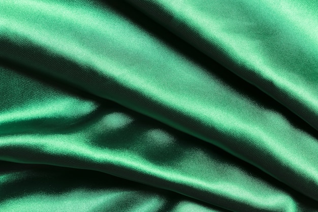 Stripes of green fabric material