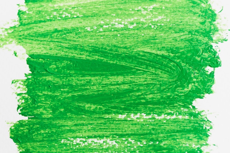 Free Photo strokes of green paint