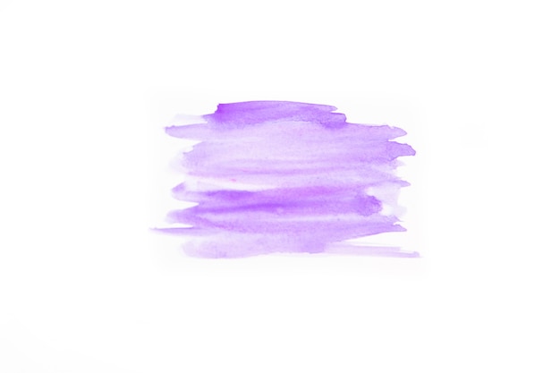 Strokes of purple watercolor