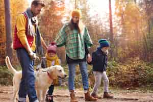 Free photo strong relationship between members of family