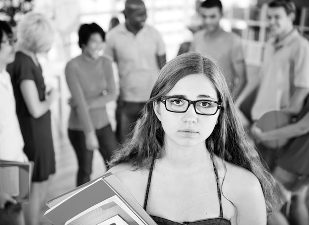 Free photo student bullied at school