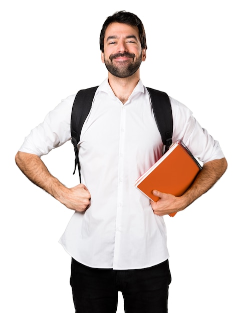 Student man proud of himself