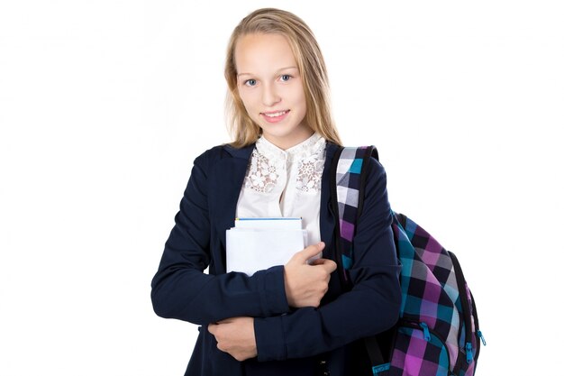 Student posing with a big smile