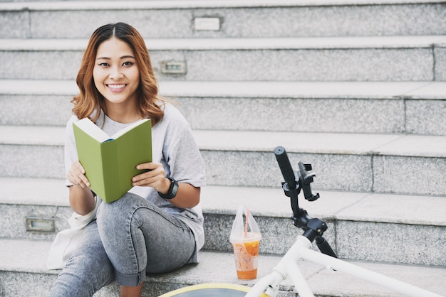 Student with a book