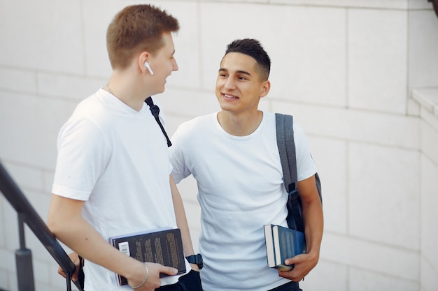 students on a university campus